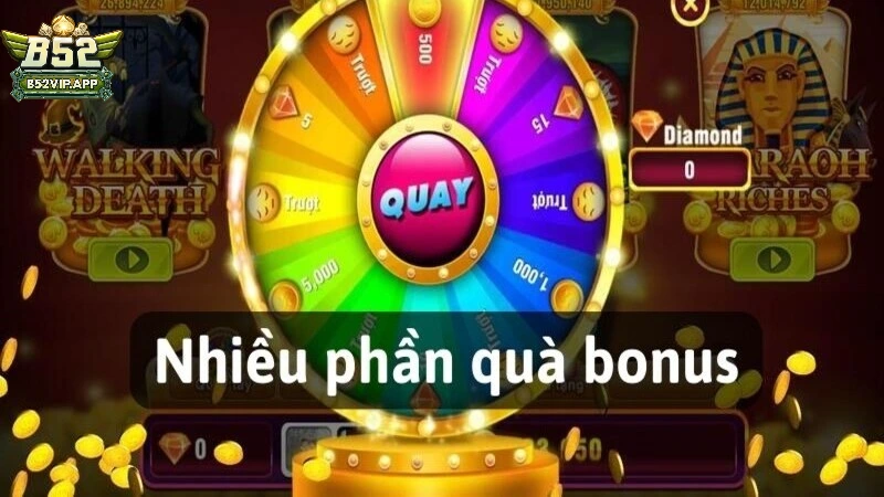 Nhiều tính năng và phần quà bonus khi chơi Nổ Hũ