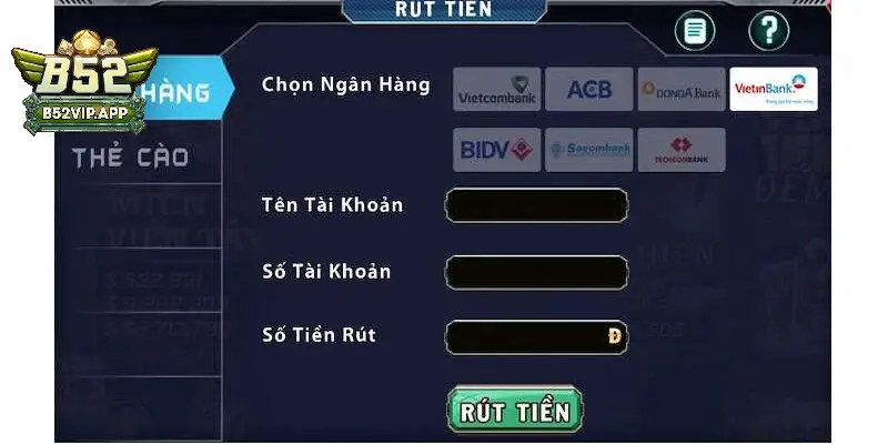 rút tiền B52Club